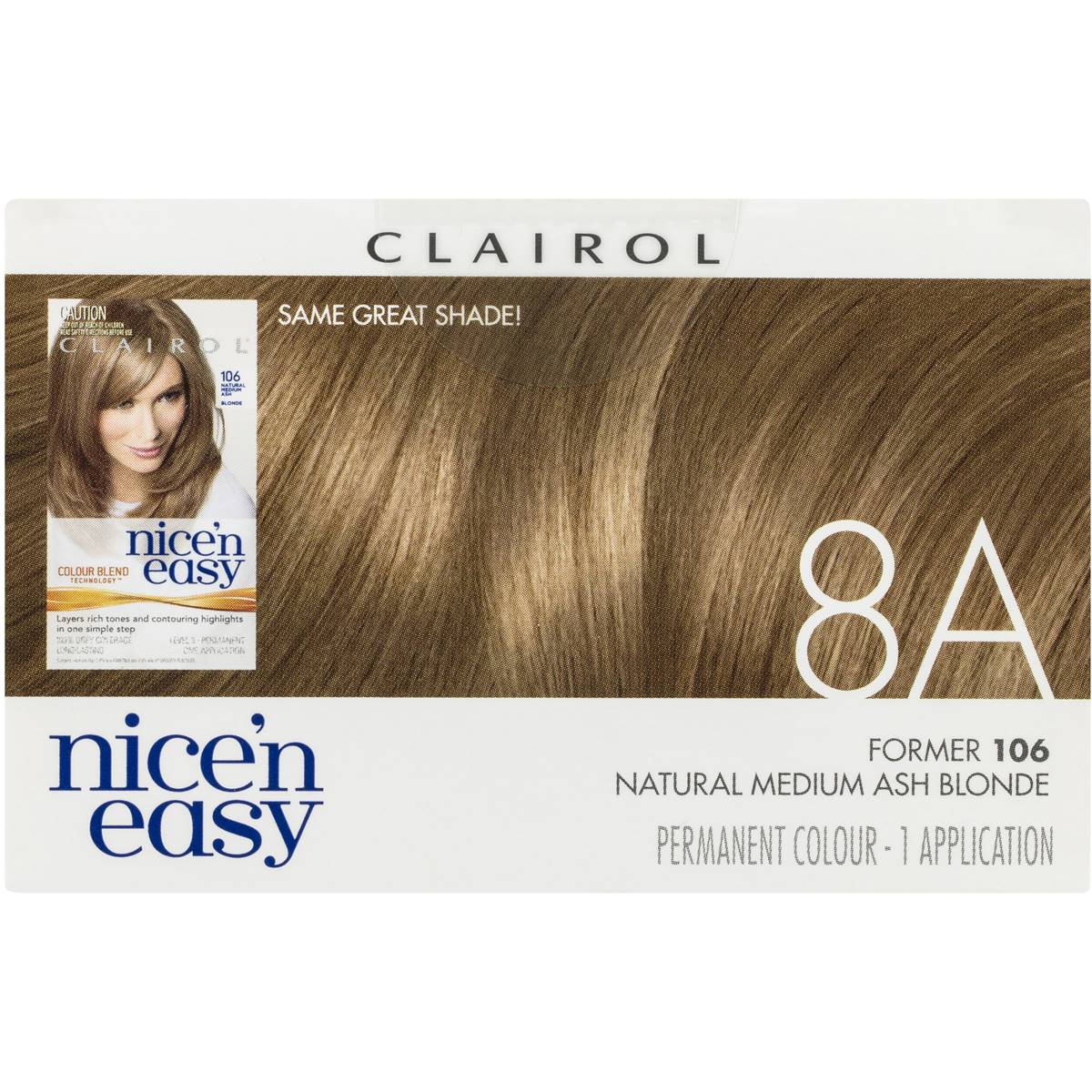 Clairol Nice N Easy A Natural Medium Ash Blonde Each Woolworths