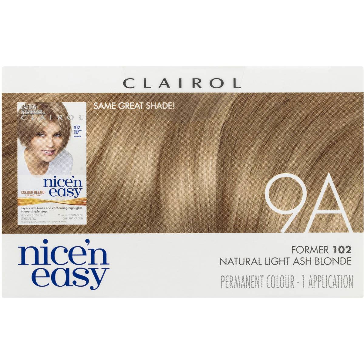 Clairol Nice N Easy 9a Natural Light Ash Blonde Each Woolworths