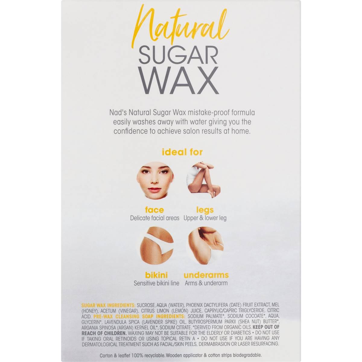 Nad S Natural Sugar Wax Kit 370g Woolworths