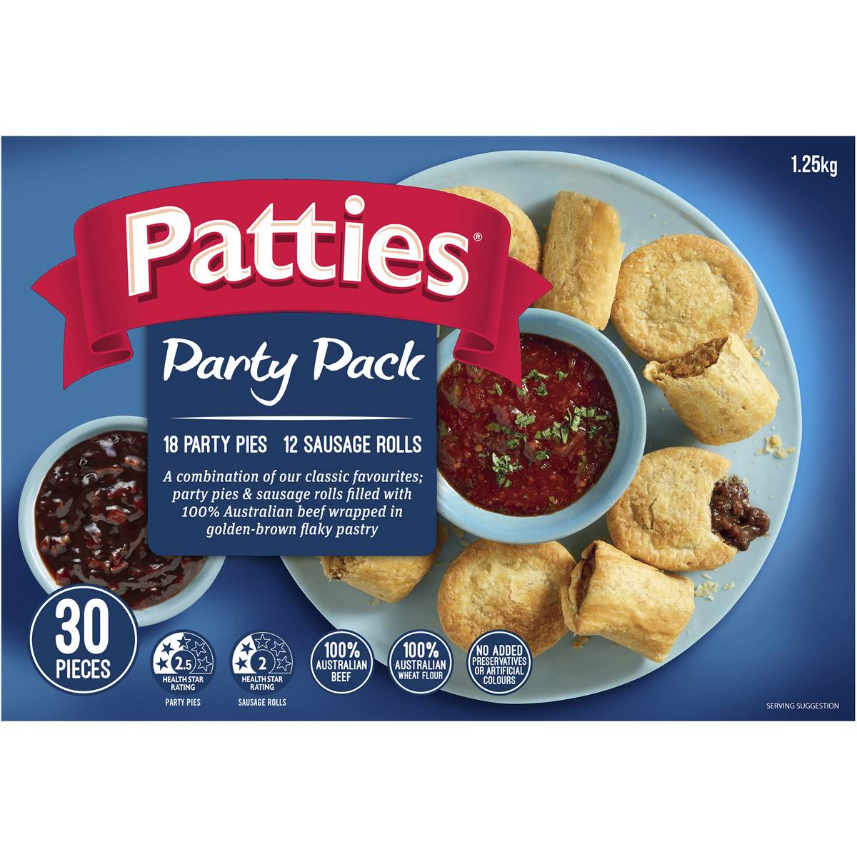 Patties Party Pack 1 25kg Woolworths