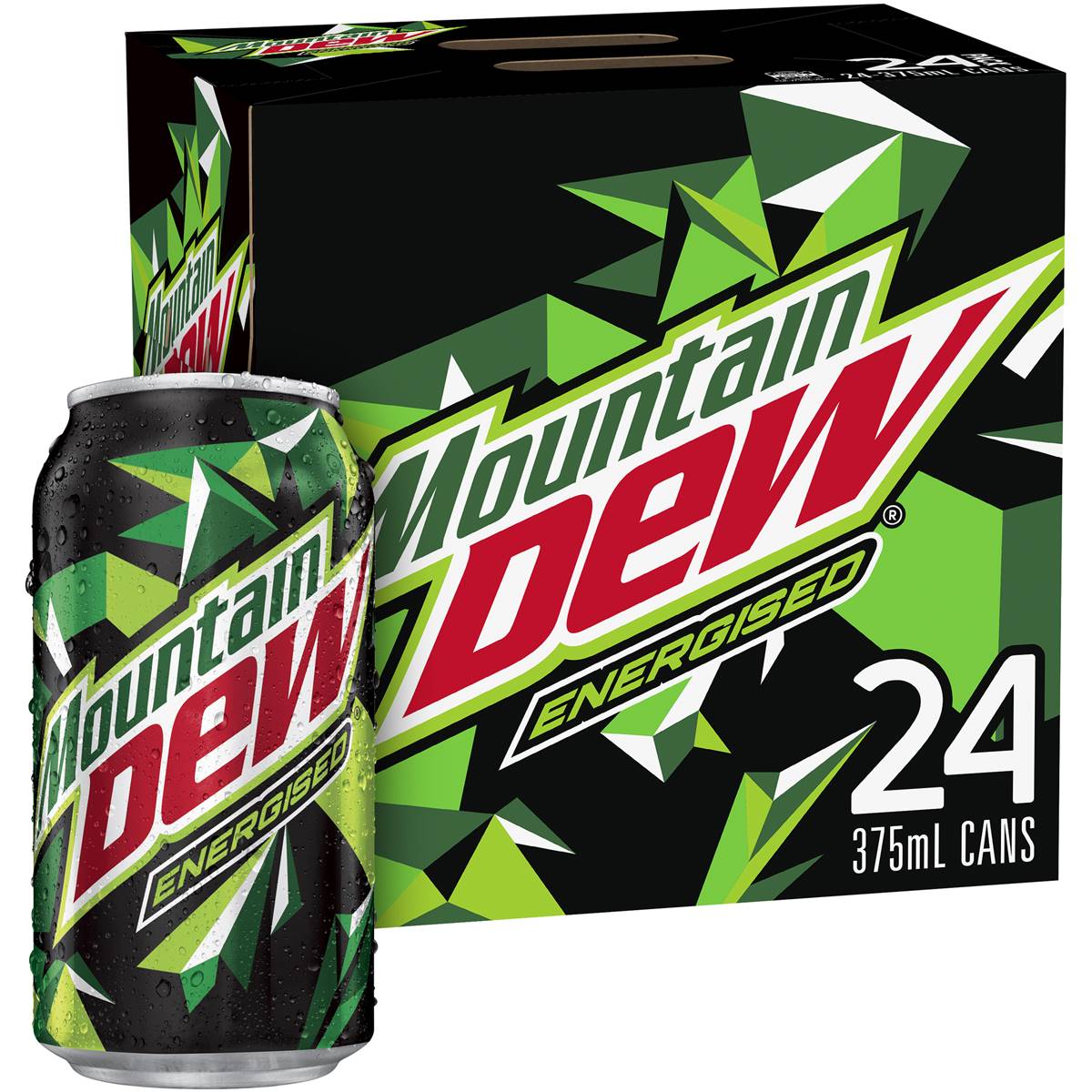 Mountain Dew Energised Soft Drink Multipack Cans Ml X Pack