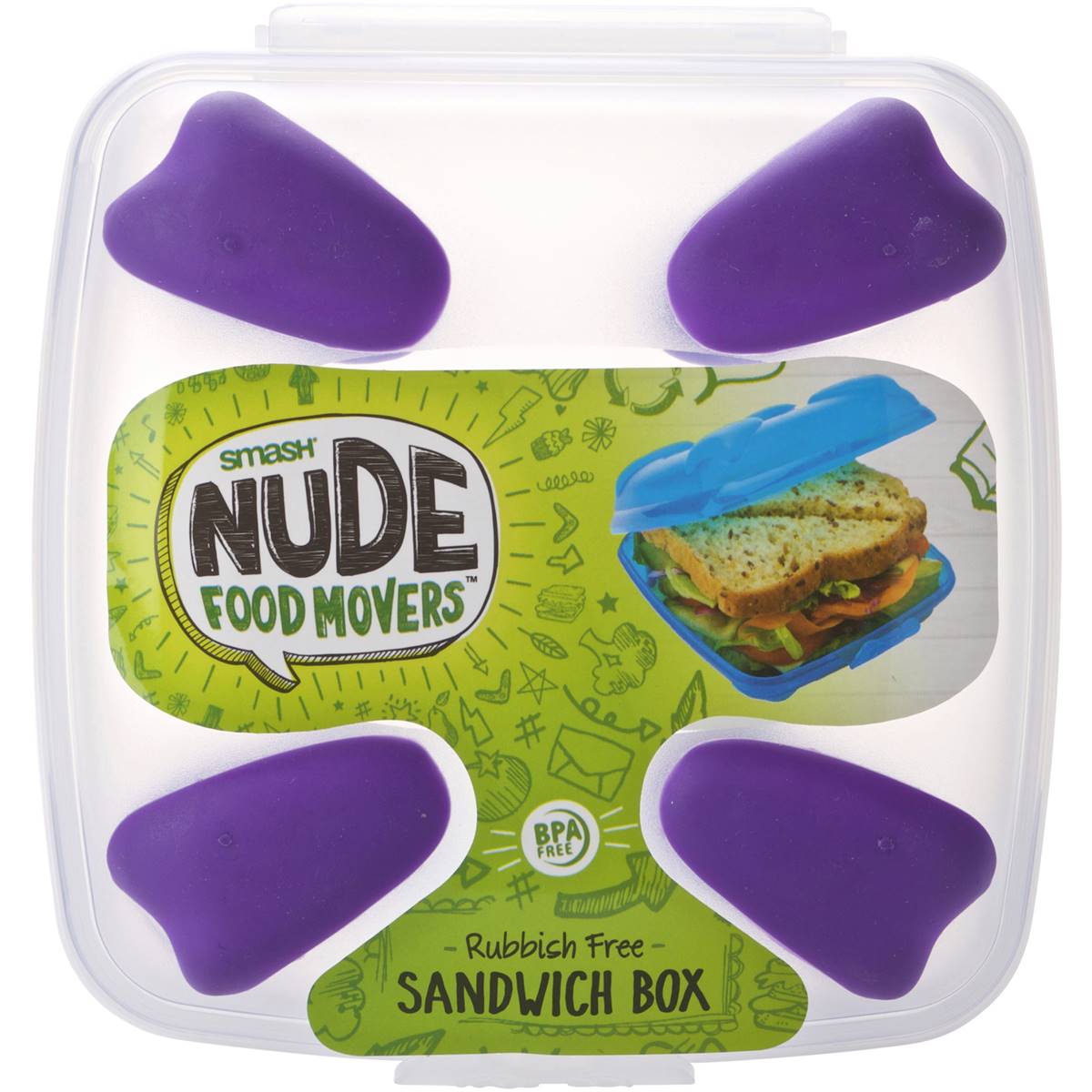 Smash Nude Food Movers Sandwich Box Each Woolworths