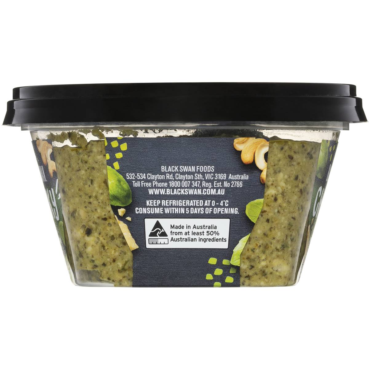 Black Swan Chunky Basil Parmesan Dip G Woolworths