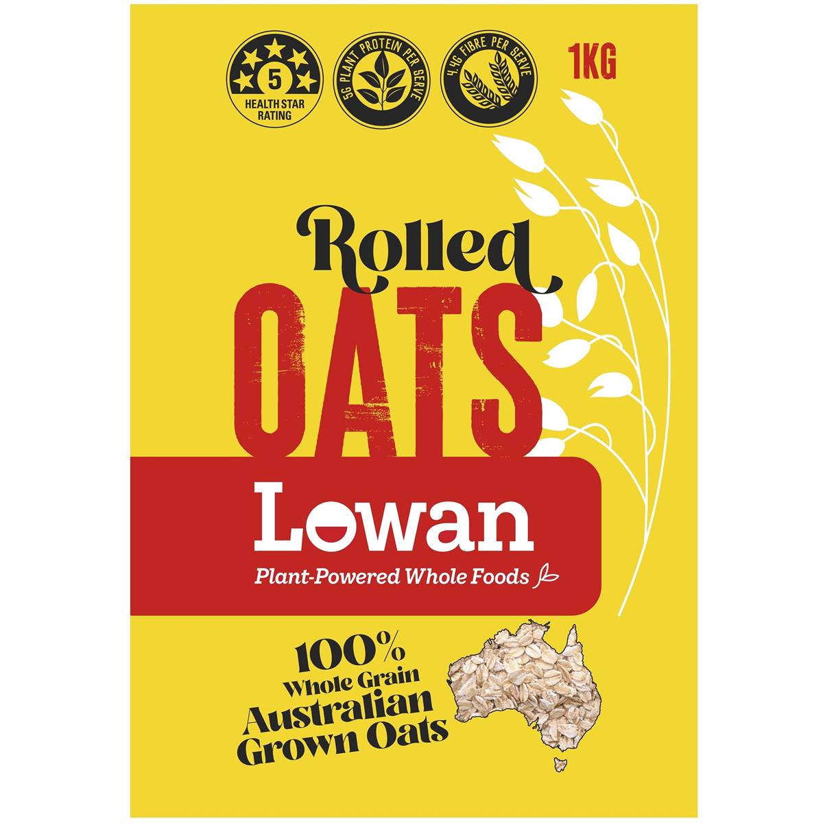 Lowan Rolled Wholegrain Oats Kg Woolworths