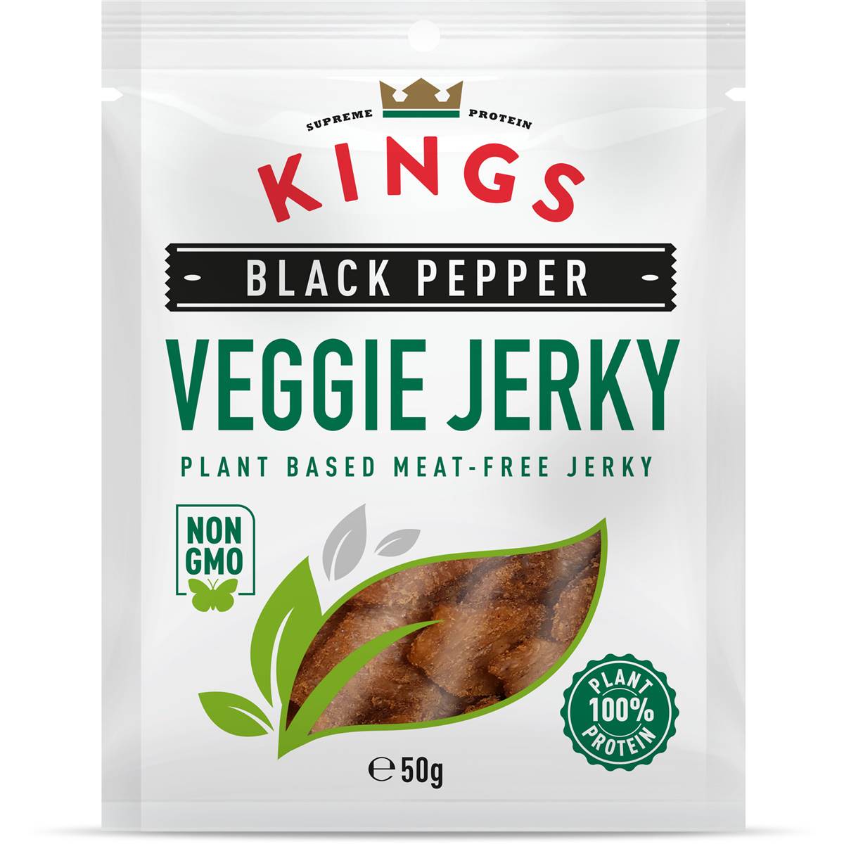 Kings Black Pepper Veggie Jerky 50g Woolworths