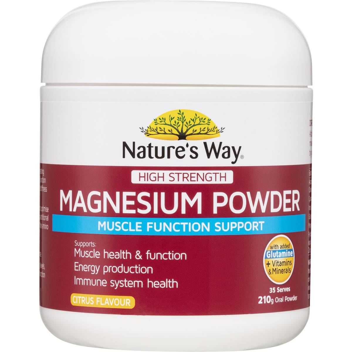 Nature S Way High Strength Magnesium Powder Citrus Flavour G