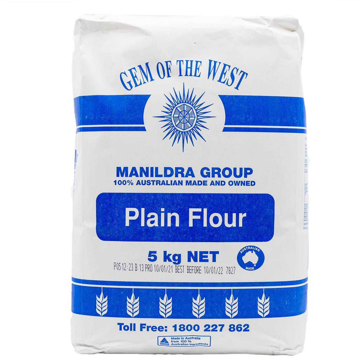 Gem Of The West Plain Flour 5kg Woolworths