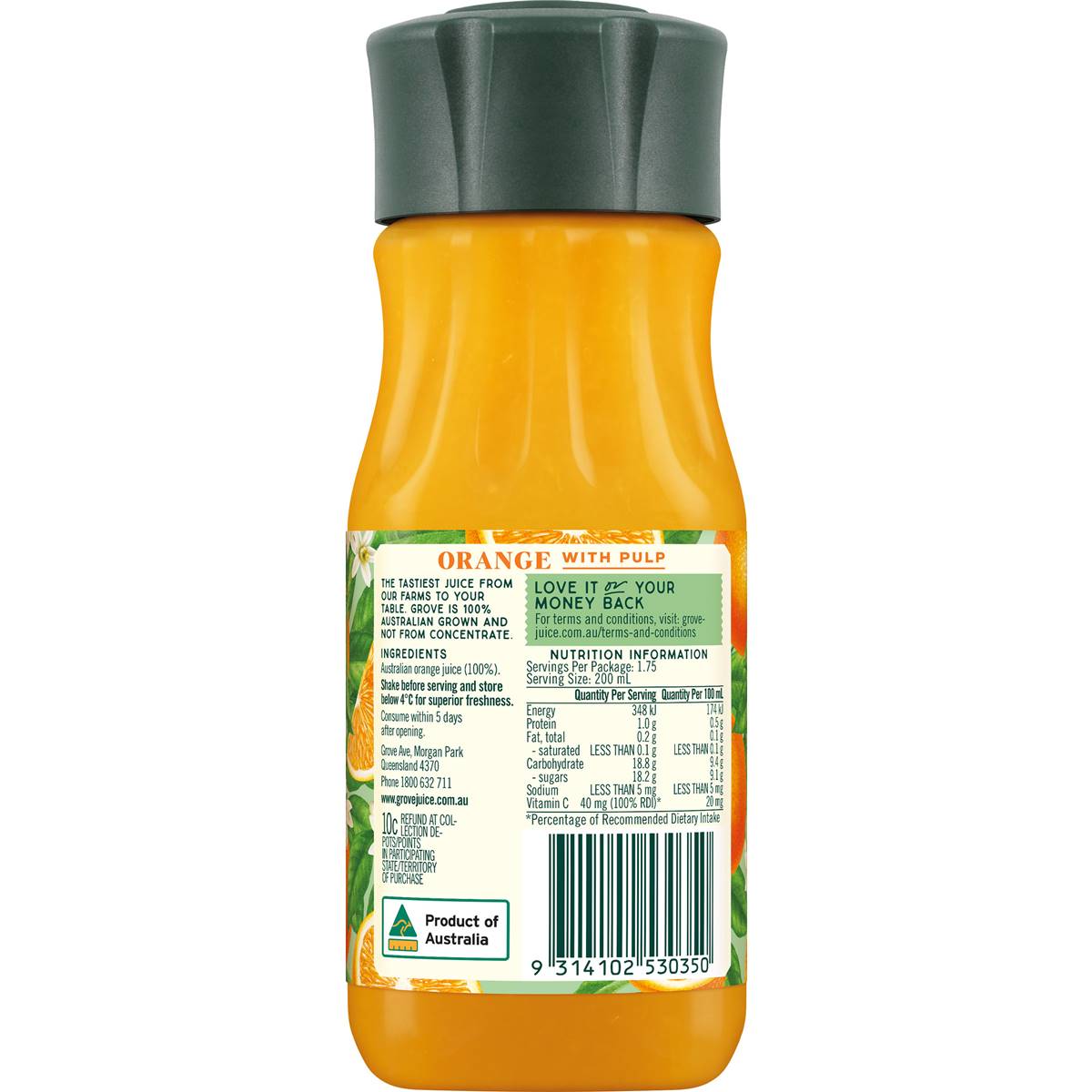 Grove Juice Signature Cold Pressed Orange Juice With Pulp Ml