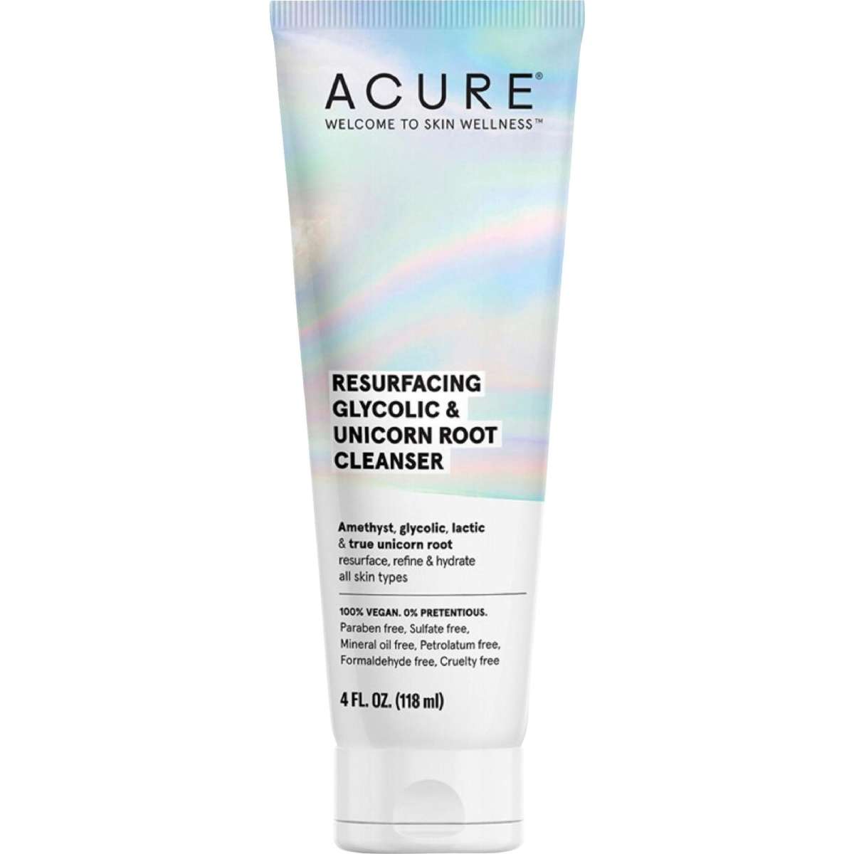 Acure Resurfacing Glycolic Unicorn Root Cleanser Ml Woolworths