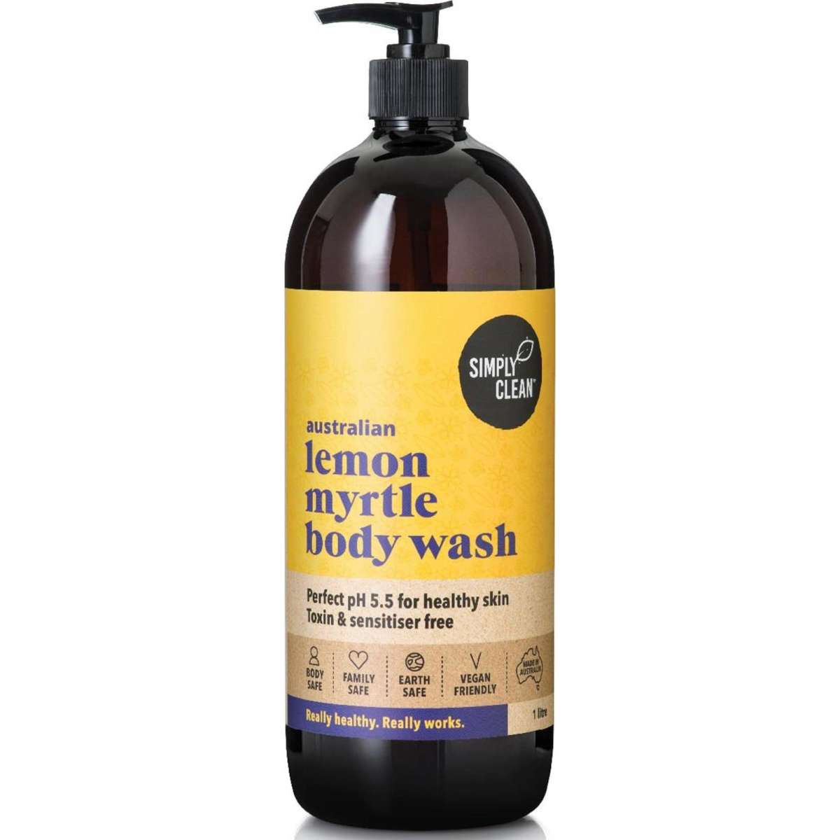 Simply Clean Lemon Myrtle Body Wash 1l Woolworths