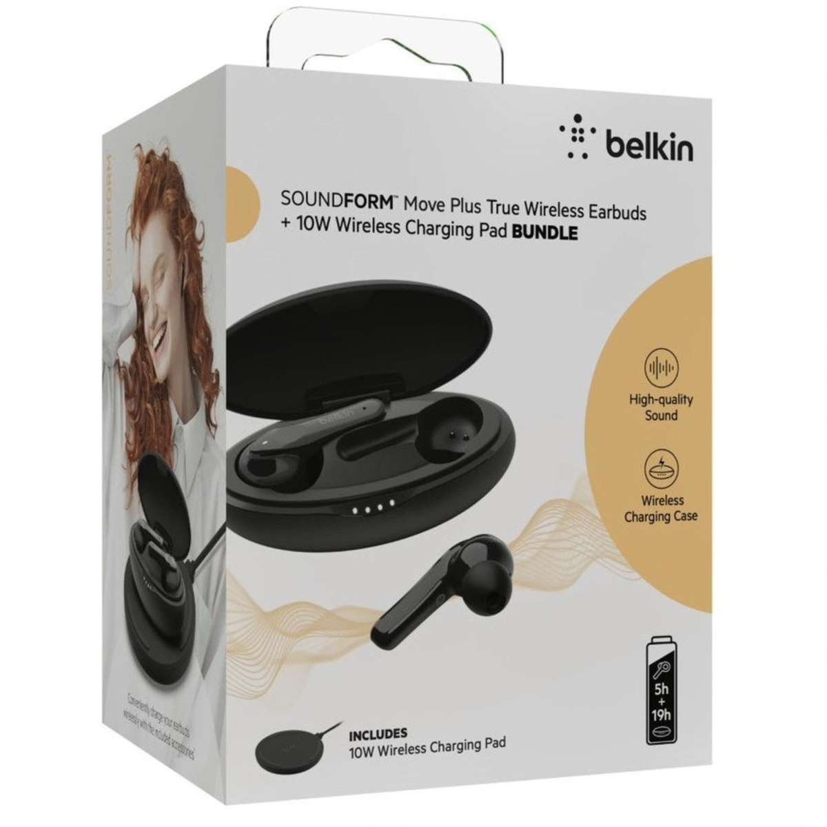 Belkin Soundform Move Plus True Wireless Earbuds W Wireless