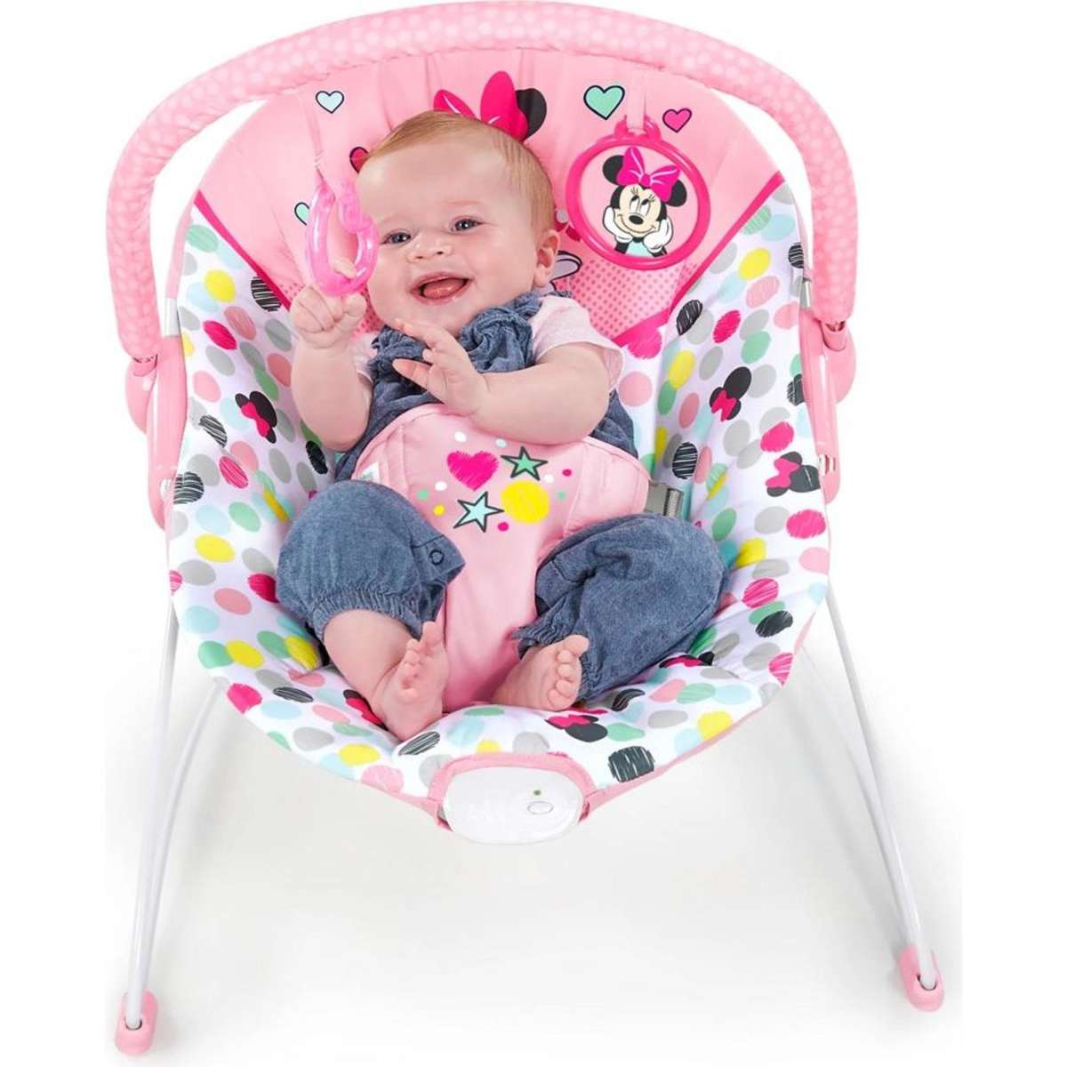 Bright Starts Disney Minnie Mouse Spotty Dotty Vibrating Bouncer