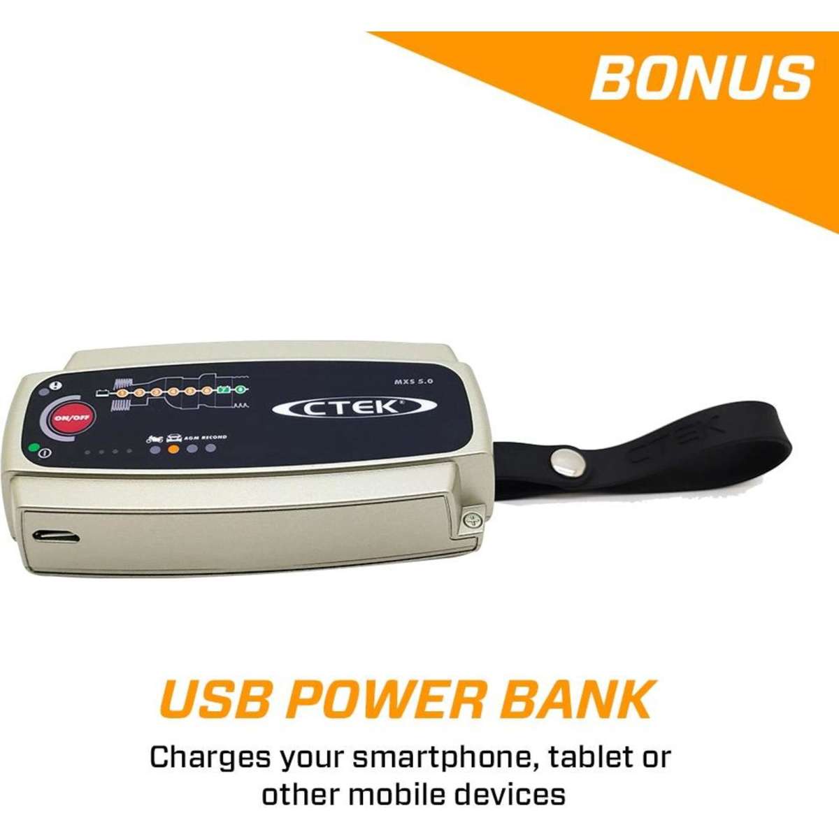 Ctek Dual Input Dc Dc A Smart Battery Charger With Power Bank D Se