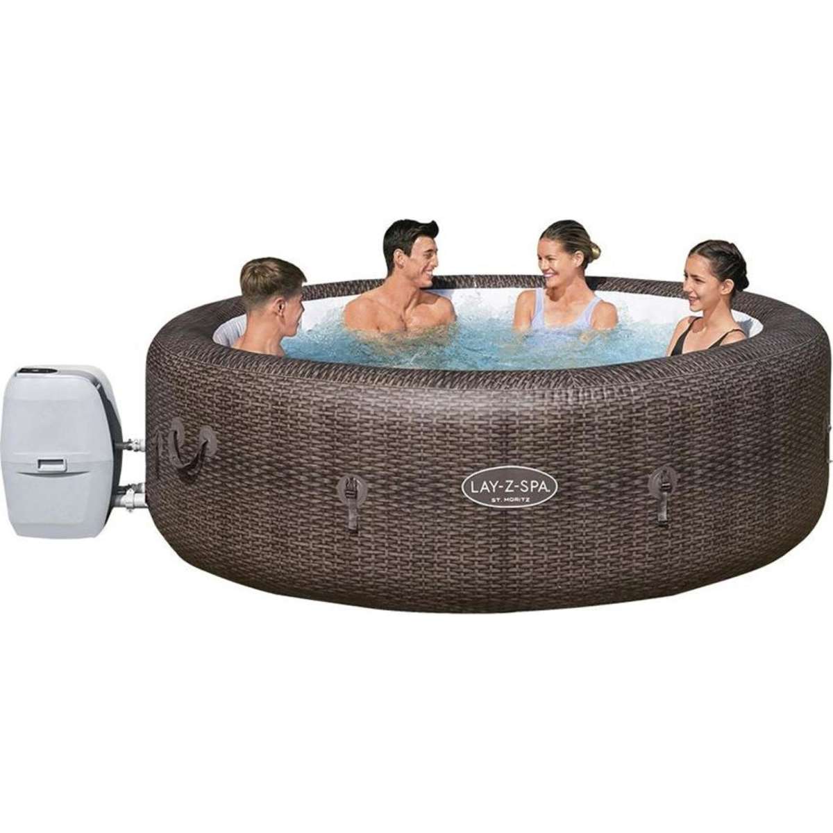 Bestway Lay Z Spa St Moritz AirJet Spa Massage Hot Tub 180 Jets 5 To 7