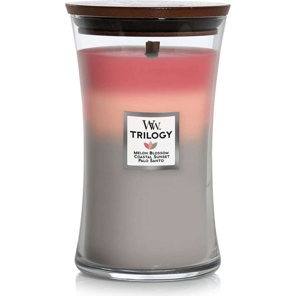 Woodwick Shoreline Trilogy Scented Crafted Candle Glass Jar Soy Wax