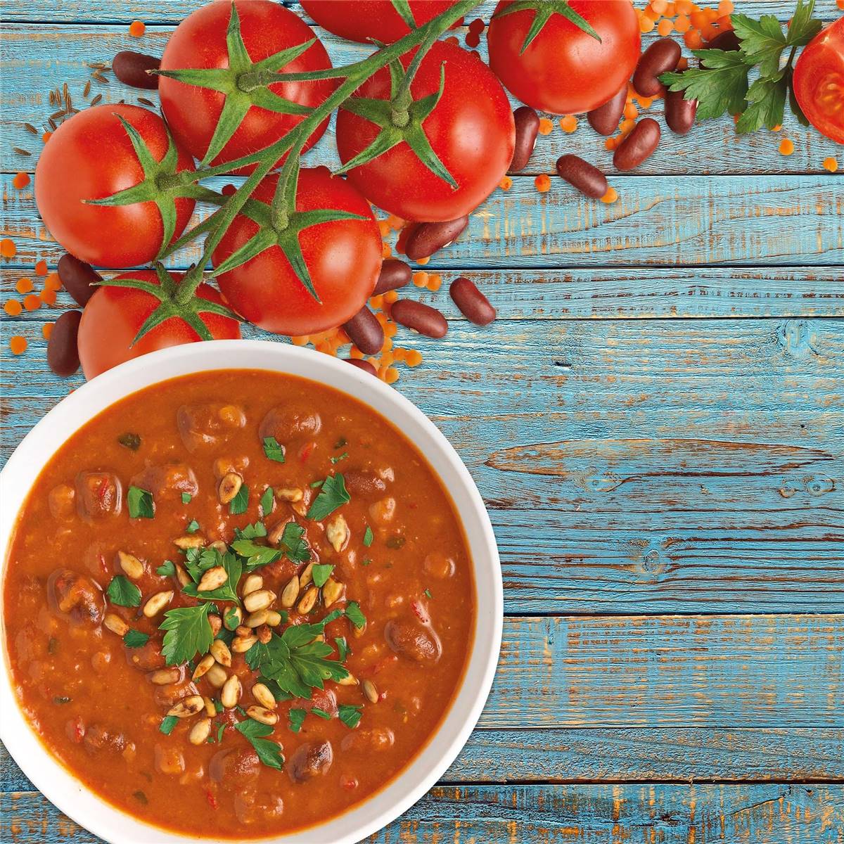 Heinz Plant Proteinz Smoky Spanish Style Tomato Soup With Lentils G