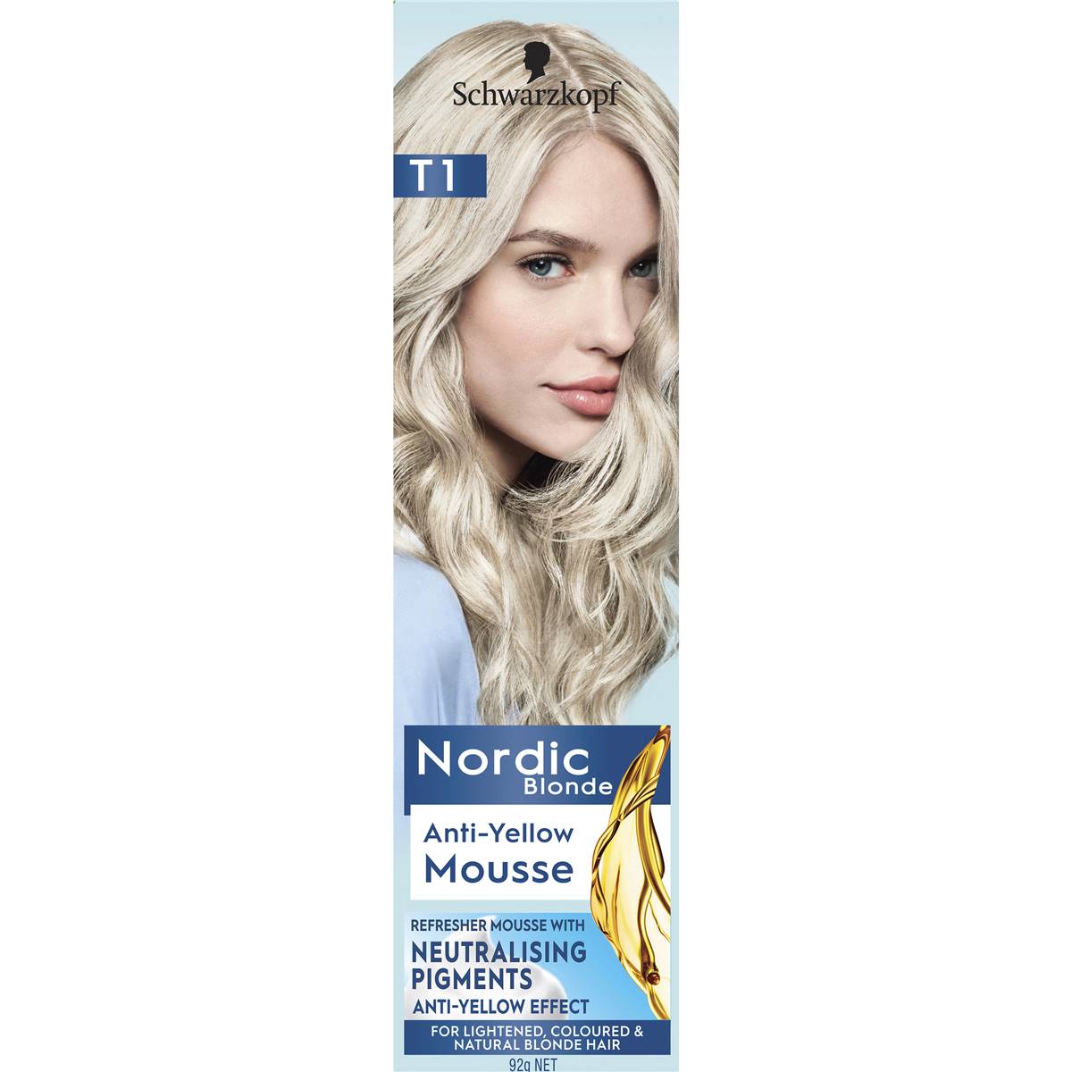 Schwarzkopf Nordic Blonde T Anti Yellow Mousse Each Woolworths