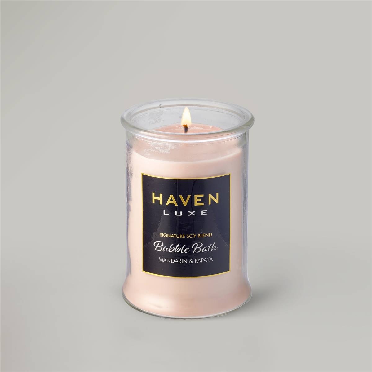 Haven Luxe Bubble Bath Soy Blend Candle Each Woolworths