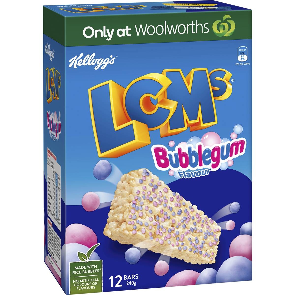 Kellogg S Lcms Bubblegum Flavoured Snack Bars Pack Woolworths