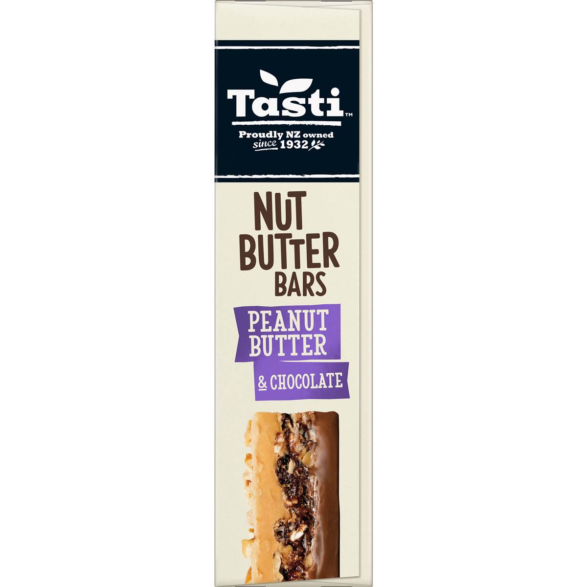 Tasti Nut Butter Bars Peanut Butter Chocolate 5 Pack Woolworths