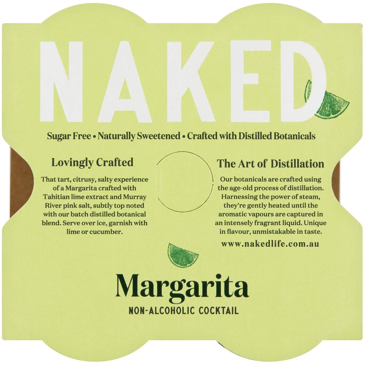 Naked Life Non Alcoholic Margarita 250ml X4 Pack Woolworths