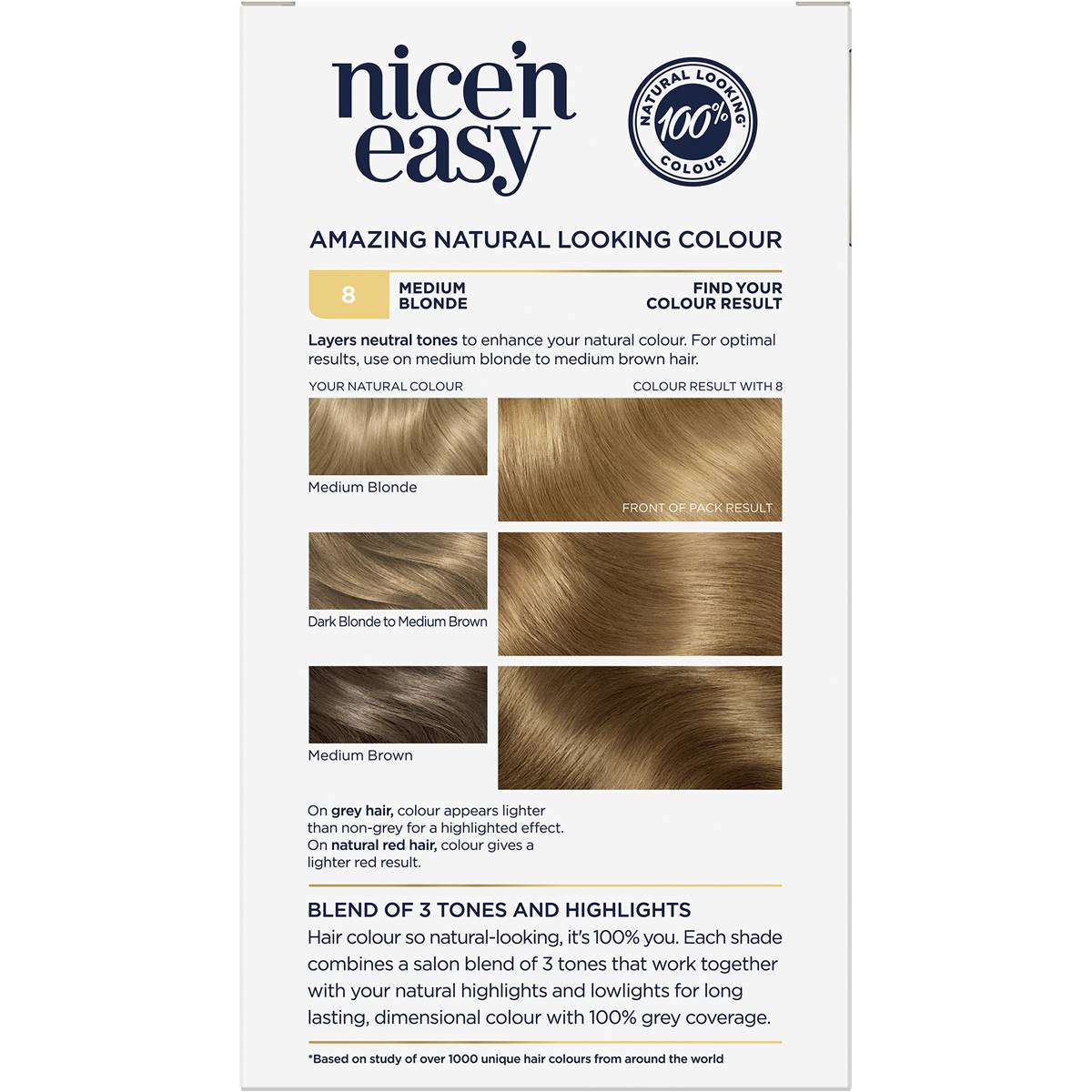 Clairol Nice N Easy Medium Blonde Hair Colour Each Woolworths