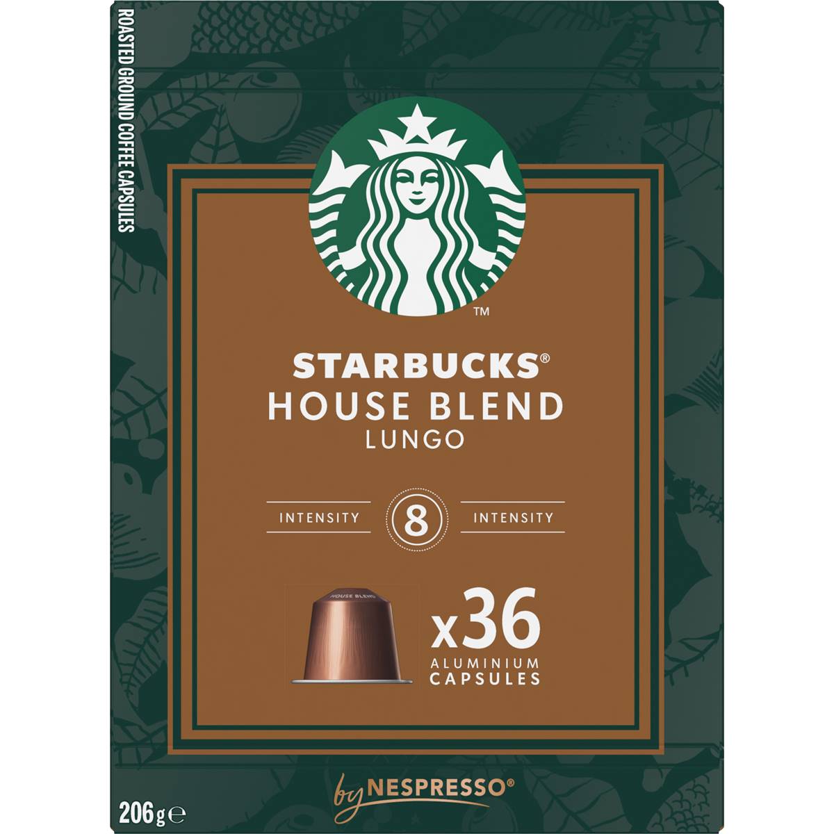 Starbucks By Nespresso House Blend Coffee Pods Capsules 36 Pack