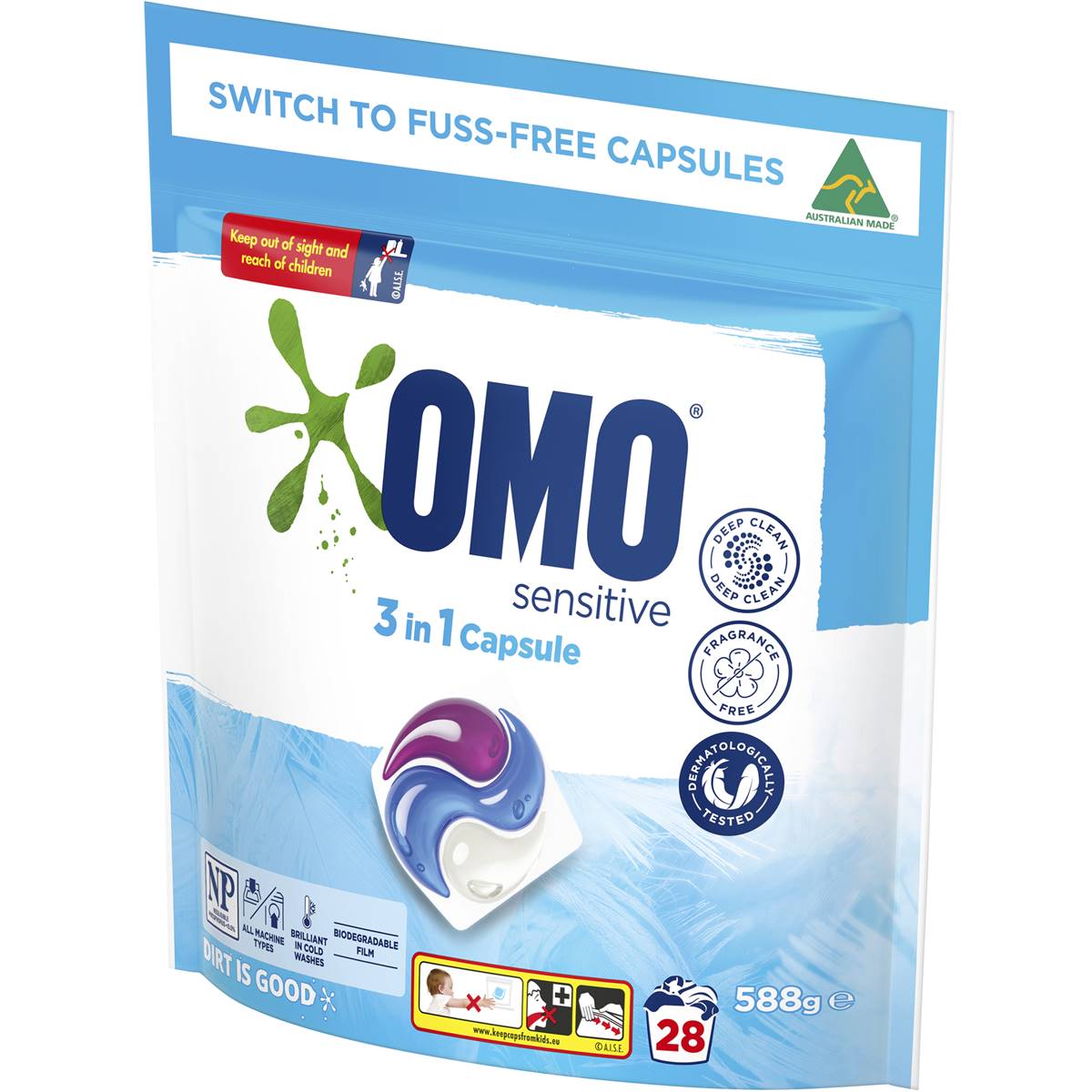 Omo Sensitive In Capsule Pack Woolworths