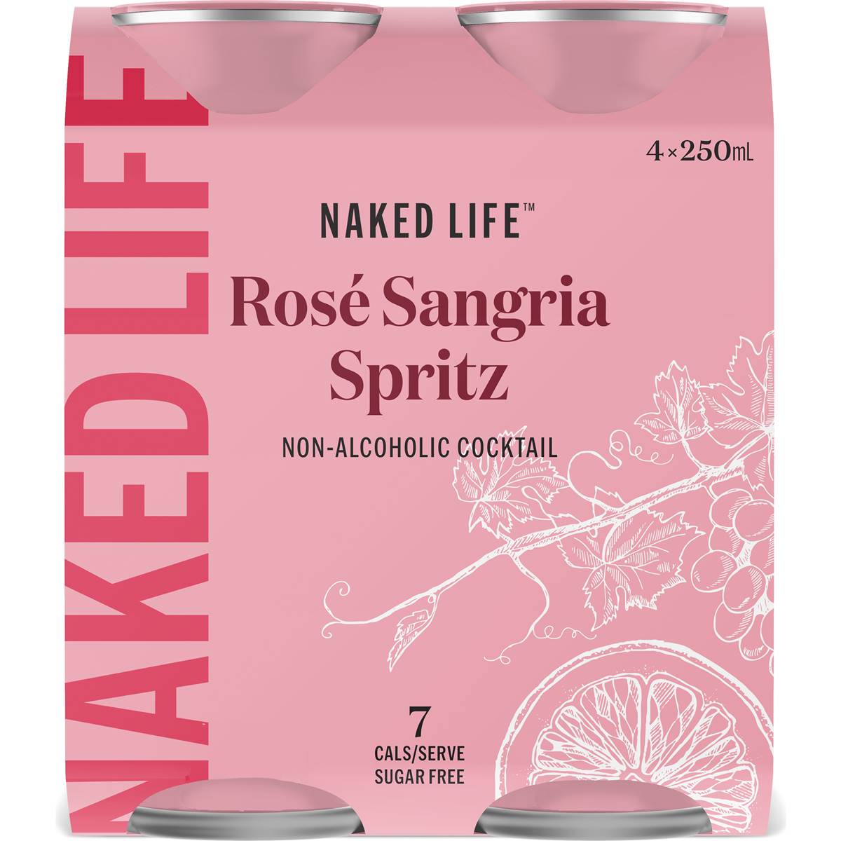 Naked Life Non Alcoholic Cocktail Rose Sangria Spritz Ntuc Fairprice