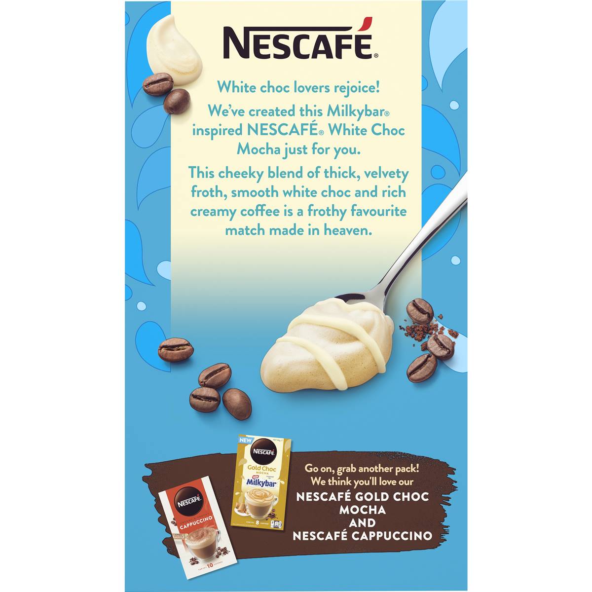 Nescafe White Choc Mocha Inspired By Milkybar Sachets Pack Woolworths