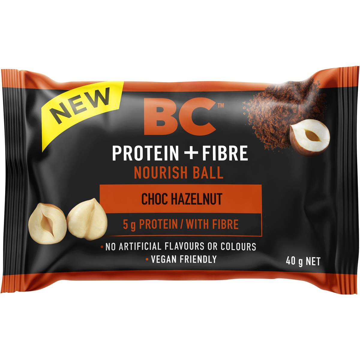 Bc Snacks Choc Hazelnut Protein And Fibre Nourish Ball 40g Woolworths