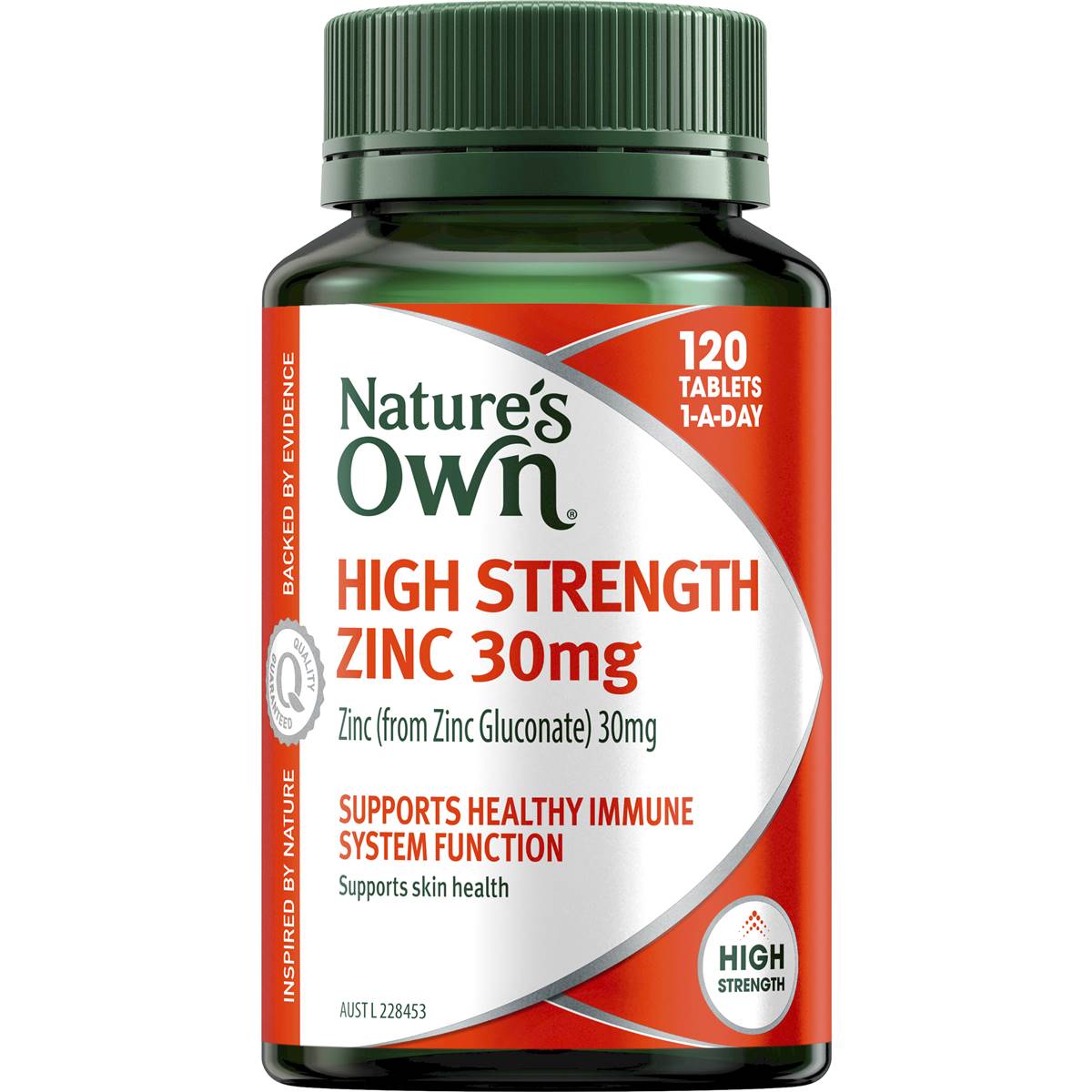 Nature S Own High Strength Zinc Tablets 120 Pack Woolworths