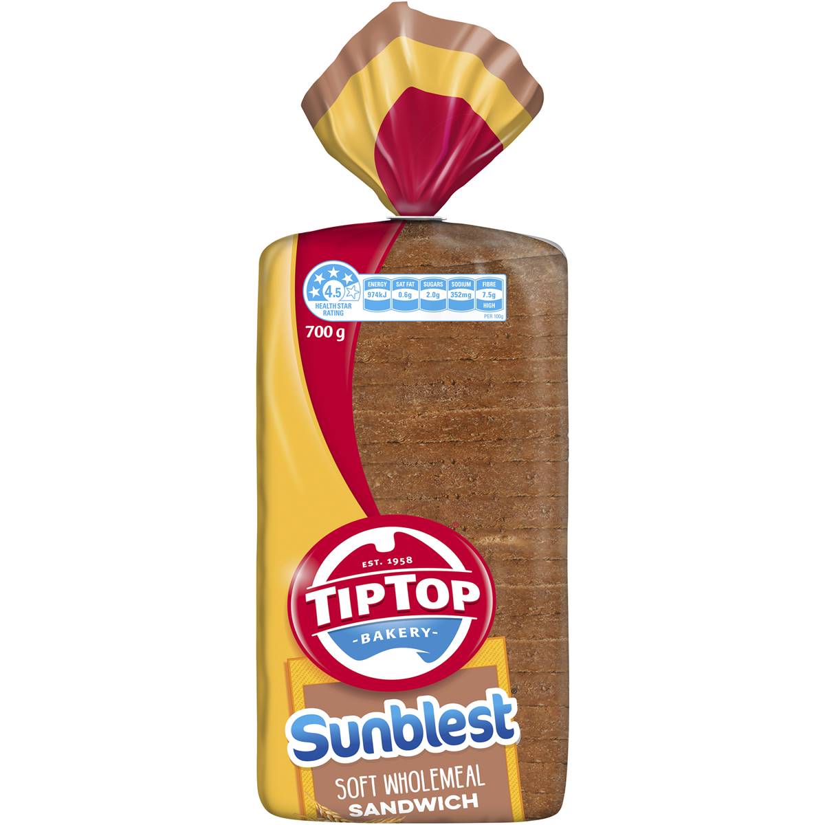 Tip Top Bakery Sunblest Wholemeal Sandwich G Woolworths