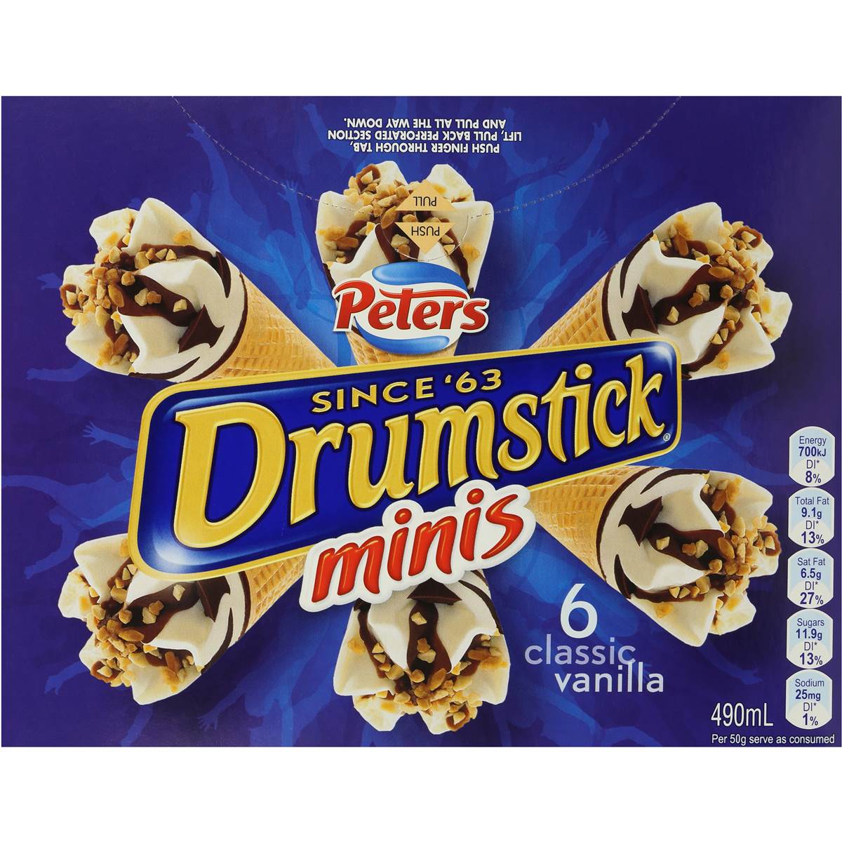 Peters Drumstick Minis Ice Cream Vanilla Pk Ml Woolworths