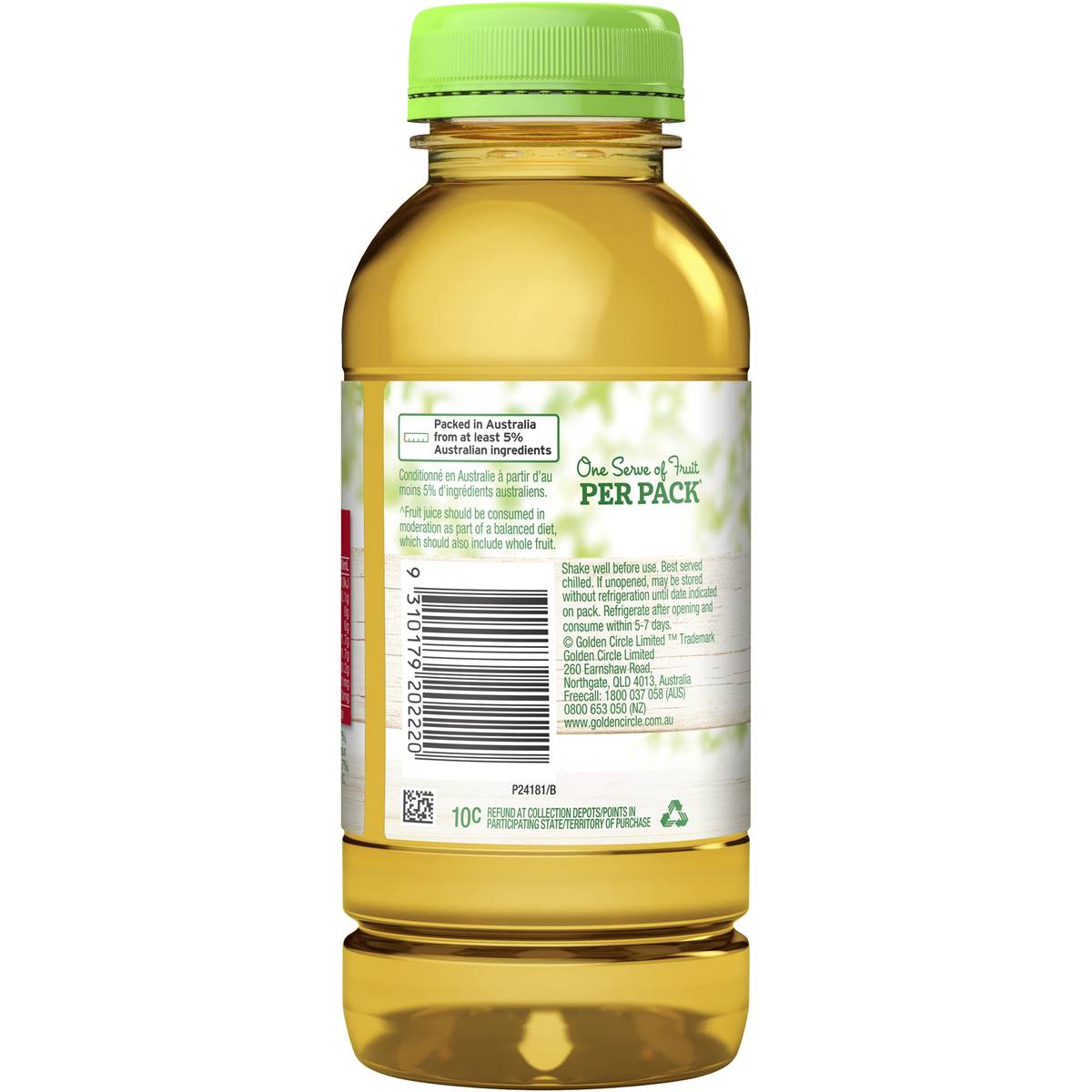 Golden Circle Apple Juice No Added Sugar Fruit Juice Lunch Box Ml