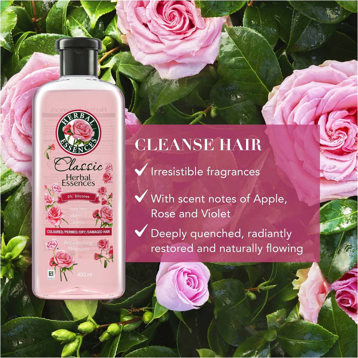 Herbal Essences Classic Rosehip Shampoo 400ml Woolworths