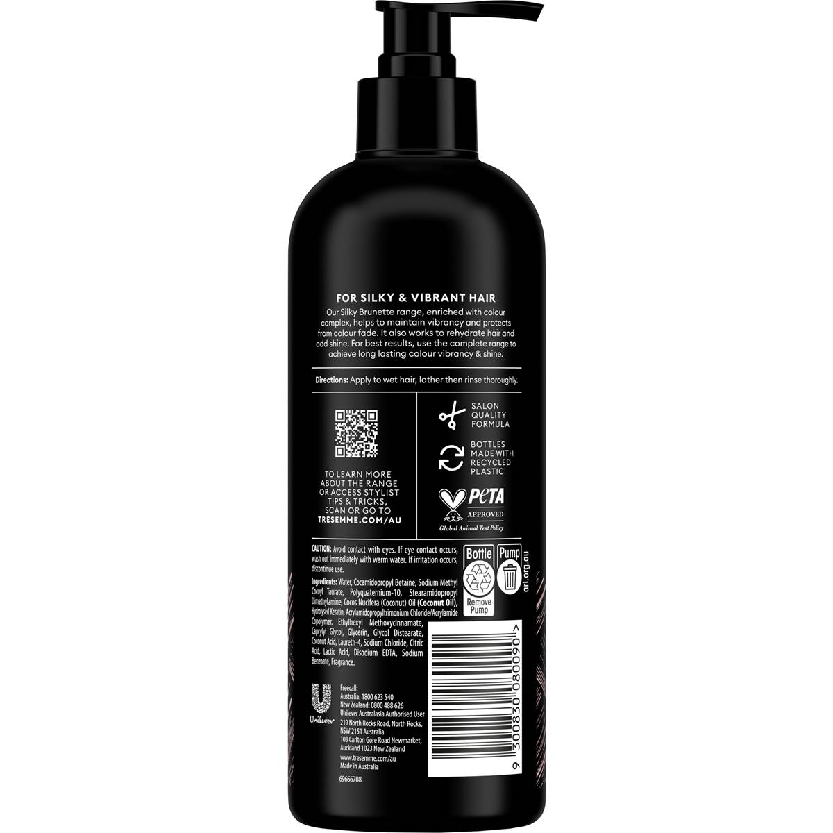 Tresemme Pro Collection Silky Brunette Shampoo With Colour Complex