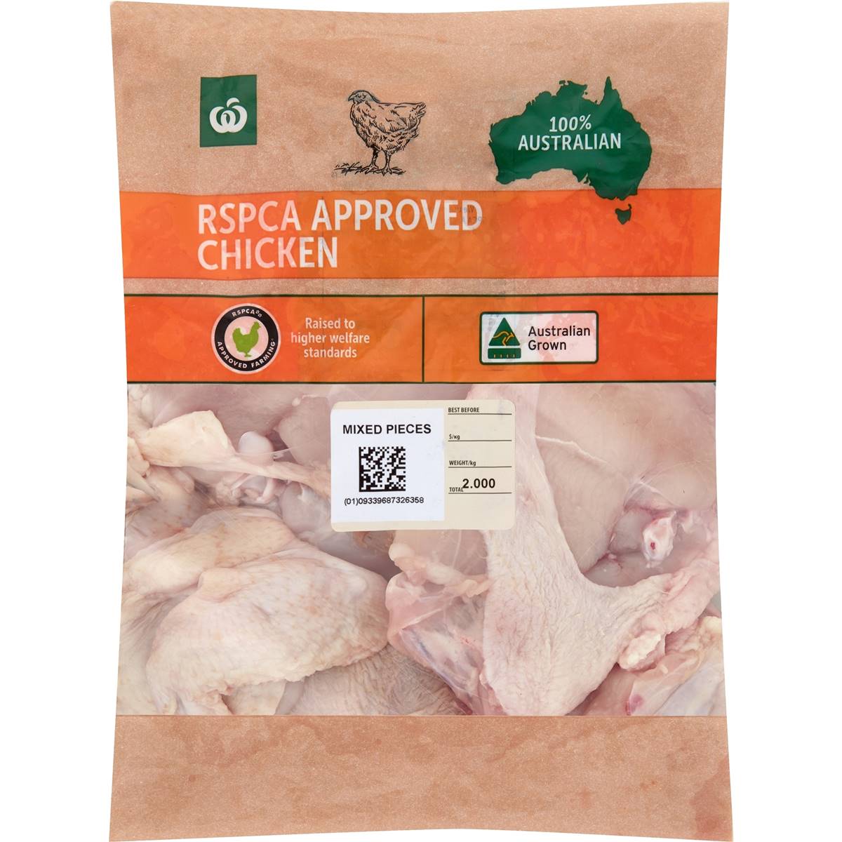 Woolworths Rspca Approved Chicken Mixed Pieces Kg Woolworths