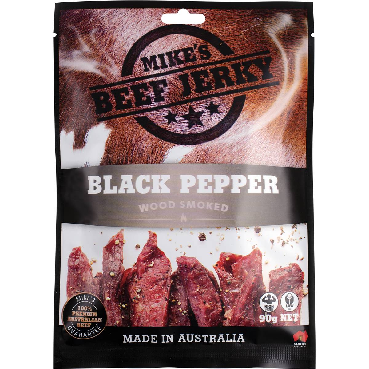 Mike S Beef Jerky Black Pepper G Woolworths