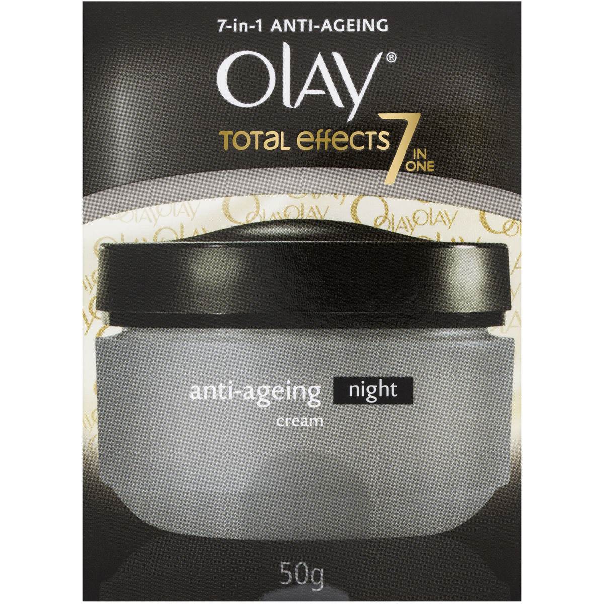 Olay Total Effects 7 In 1 Anti Ageing Night Cream 50g Woolworths