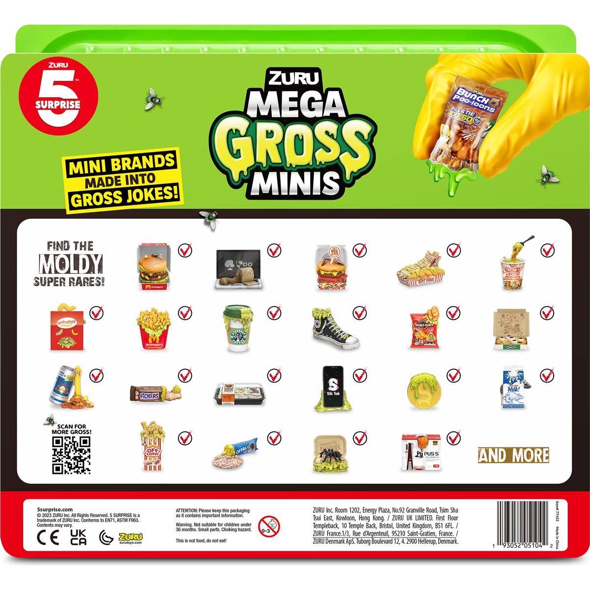 Zuru Mega Gross Minis Collectors Case Each Woolworths