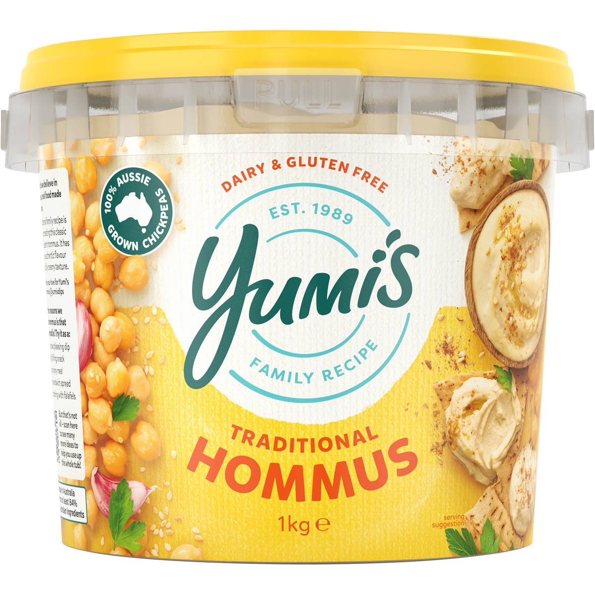 Yumi S Traditional Middle Eastern Hommus Dip Kg Woolworths