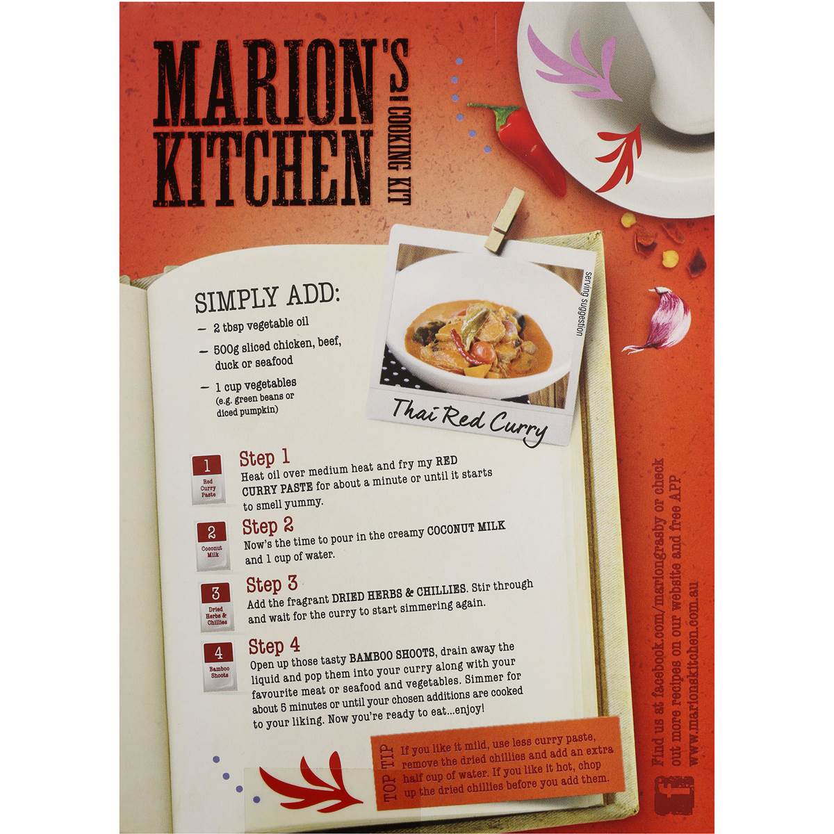 Marion S Kitchen Thai Red Curry Cooking Kit G Woolworths