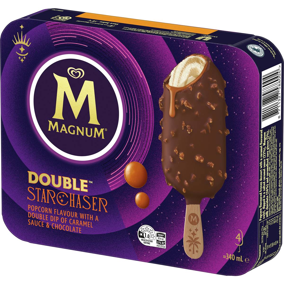 Magnum Double Frozen Dessert Sticks Starchaser X Ml Woolworths