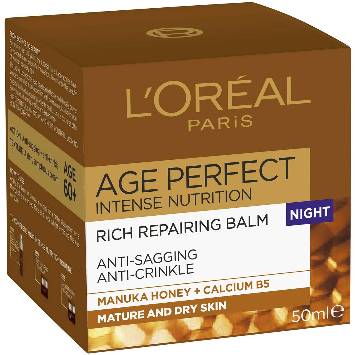 L Oreal Age Perfect Face Cream Intense Nutrition Night Moist 50ml