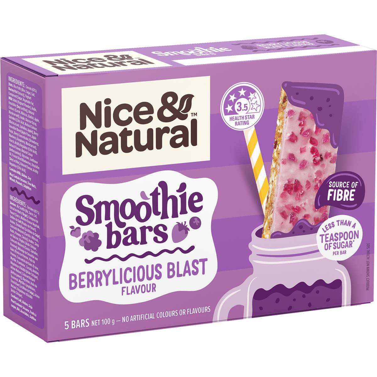 Nice Natural Smoothie Bar Berrylicious 5 Pack Woolworths