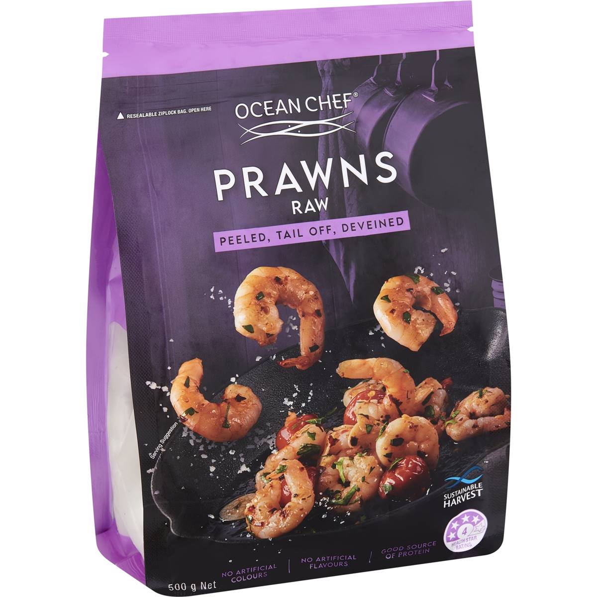 Ocean Chef Peeled Tail Off Deveined Raw Prawns G Woolworths