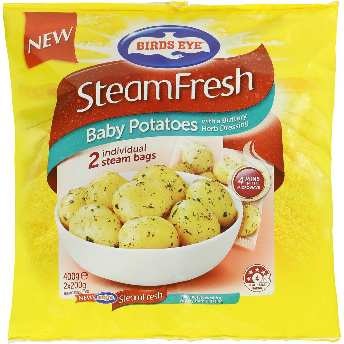 Birds Eye Steam Fresh Baby Potatoes With Herbs Butter G Woolworths