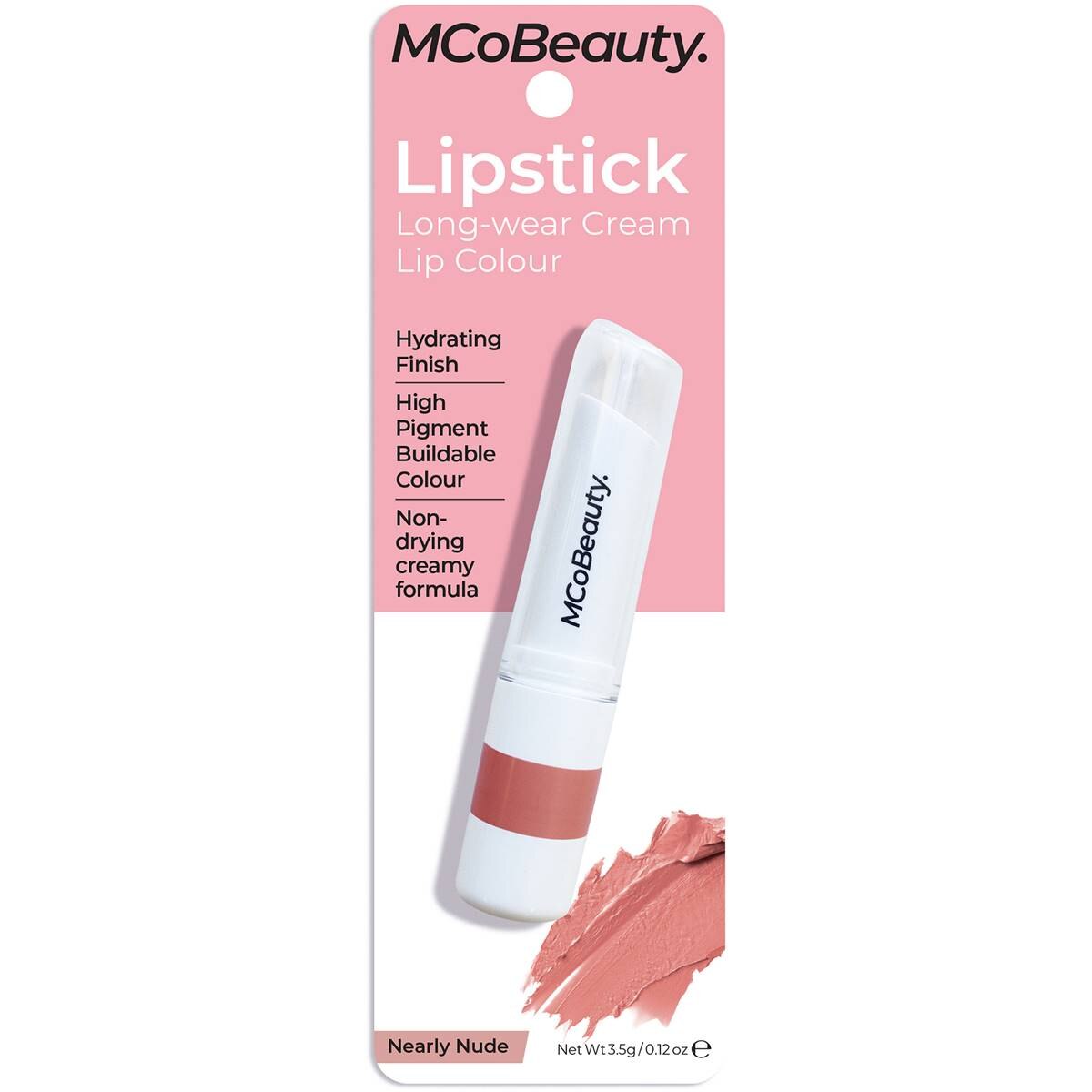 Mcobeauty Long Wear Lipstick Nearly Nude G Woolworths