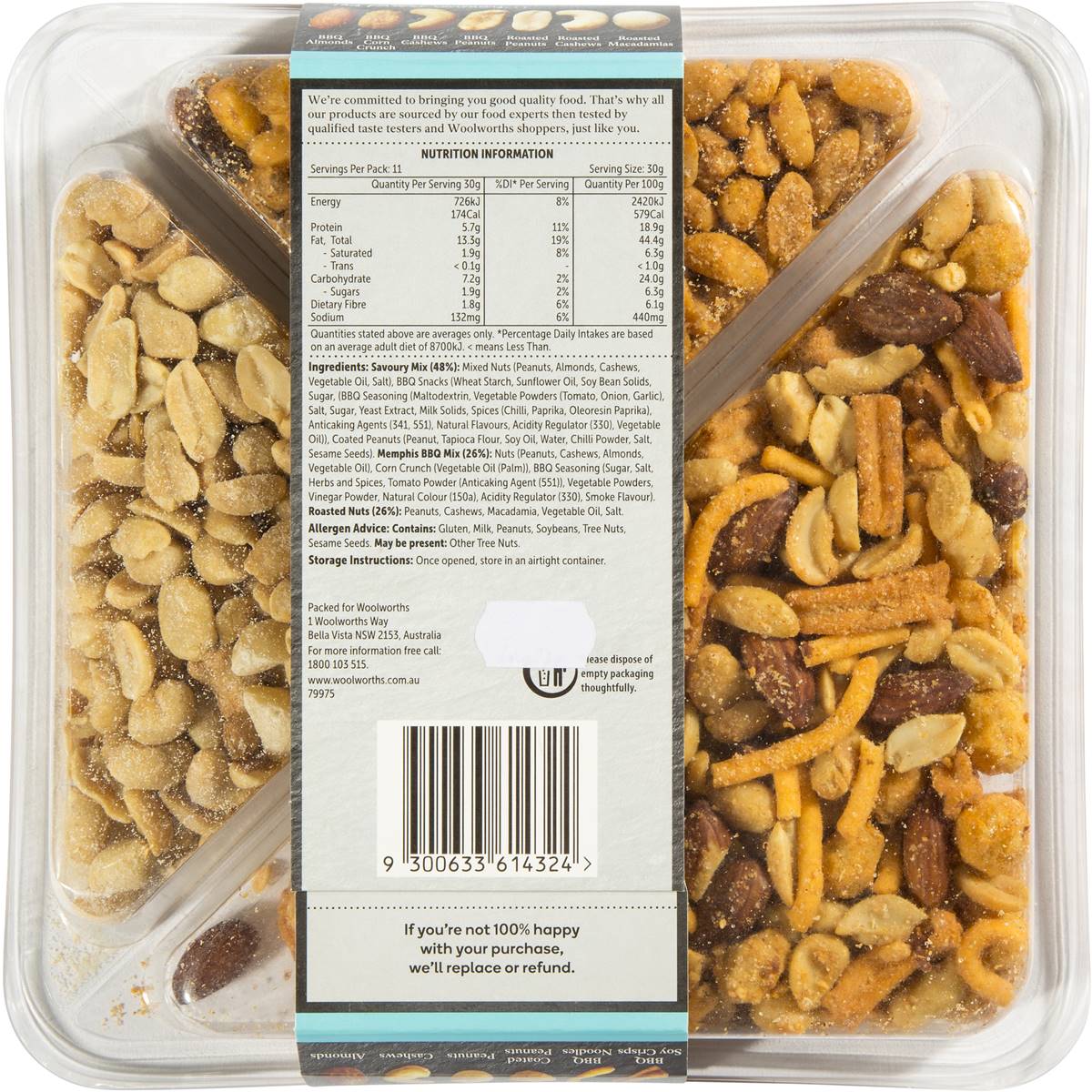 Woolworths Savoury Nut Selection 345g Woolworths